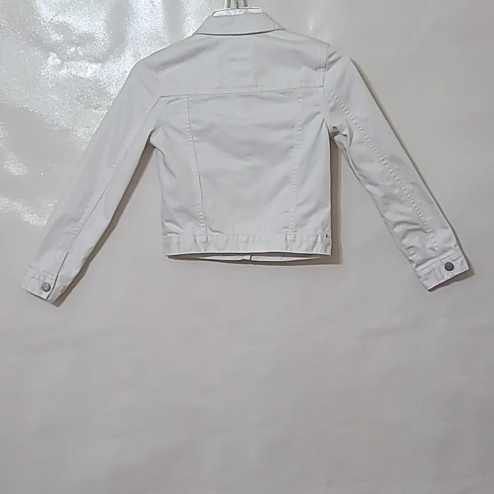 Gap Kids White Denim‎ Jean Jacket - Size Large